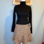 Load image into Gallery viewer, Leopard Wrap Skirt and black long sleeve top
